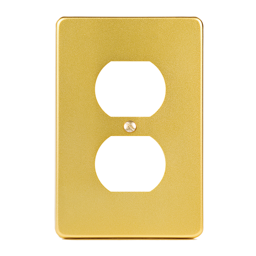 Placa identificativa con ventana aluminio dorado - Mis Placas