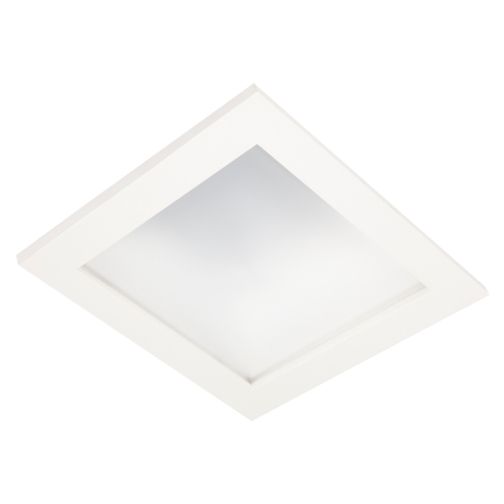 Luminario cuadrado de empotrar de LED con difusor cuadrado de acrílico  blanco - Argos