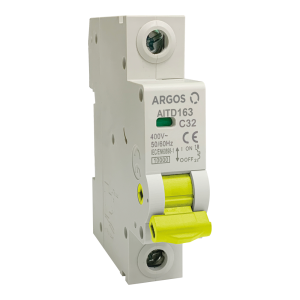 Interruptores termomagnéticos montaje riel DIN