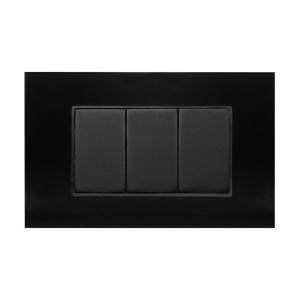 Placa de acrílico negra ciega (Línea Mónaco)